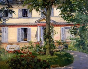 Dům v Rueil od Édouard Manet