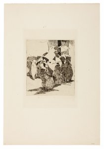 Fronta před řeznictvím od Édouard Manet