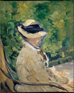 Madame Manetová (Suzanne Leenhoff, 1829-1906) v Bellevue od Édouard Manet