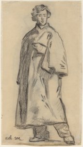 Muž v plášti [recto] od Édouard Manet