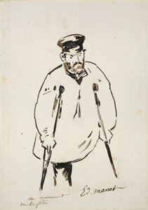 Muž o berlích, c1850-1880 od Édouard Manet