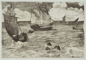Marine, 1865-66. od Édouard Manet