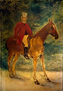 Monsieur Arnaud a obraz na koni od Edouarda Maneta (1832-1883) 1875 Rozm. 154x225 cm Milán, Galleria dArte Moderna od Édouard Manet
