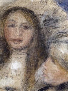 Portrét Berthe Morisot (1841-1895) a jeho dcery (Julie Manet od Édouard Manet