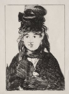 Portrét Berthe Morisot od Édouard Manet