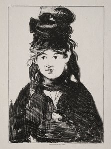 Portrét Berthe Morisot, 1872. od Édouard Manet