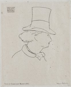 Portrét Charlese Baudelaira 1821-1867. od Édouard Manet