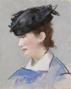 Portrét dámy, kolem 1882-83 (pastel na základním lněném plátně) od Édouard Manet