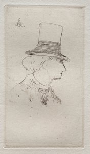 Profil Portrét Charlese Baudelaira od Édouard Manet