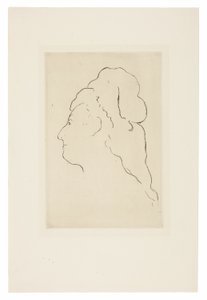 Profil Evy Gonzalesové, otočené doleva od Édouard Manet