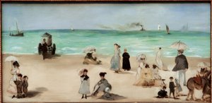 Na pláži Boulognesur-Mer od Édouard Manet