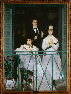 Balkon (portréty Berthe Morisot, Fanny Claus, Antoine Guillemet a Leon Leenhoff) - olej na plátně od Édouard Manet
