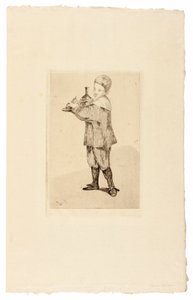 Chlapec nesoucí podnos od Édouard Manet