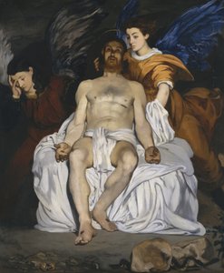 Mrtvý Kristus s anděly od Édouard Manet