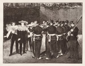 Poprava císaře Maxmiliána od Édouard Manet