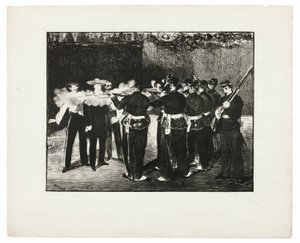 Poprava Maxmiliána od Édouard Manet