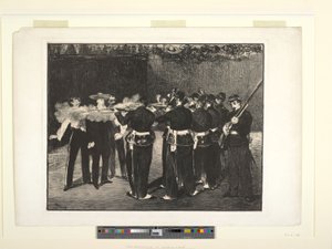 Poprava Maxmiliána od Édouard Manet