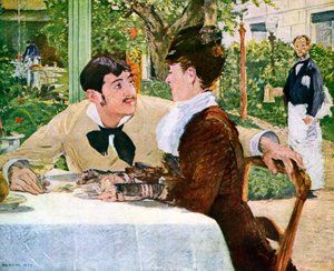 Zahrada Pere Lathuille, 1879 1938. od Édouard Manet