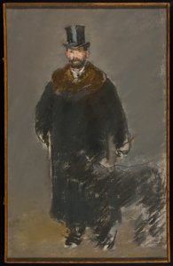 Muž se psem od Édouard Manet