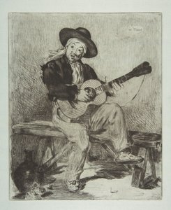 Španělský zpěvák (Le Guitarrero) od Édouard Manet