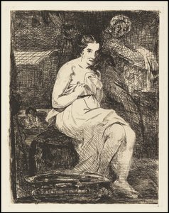 Toaleta, 1862 od Édouard Manet