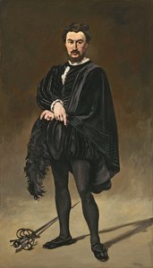 Tragický herec (Rouviere jako Hamlet) od Édouard Manet