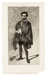 Tragický herec (Rouvière v roli Hamleta) od Édouard Manet