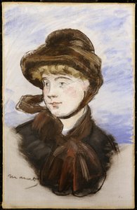 Mladá dívka v hnědém klobouku, 1882 od Édouard Manet