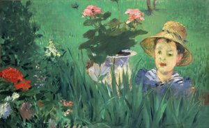 Dítě mezi květinami (Jacques Hoschedé) od Édouard Manet