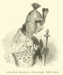 Inti-Cusi Huallpa (Huascar), 13. Inca od Edouard Riou