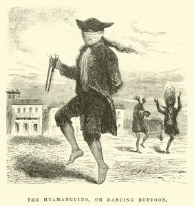 Huamanguino nebo Tančící Buffoon od Edouard Riou