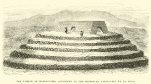 Chrám Huiracocha, podle historika Garcilasso de la Vega od Edouard Riou