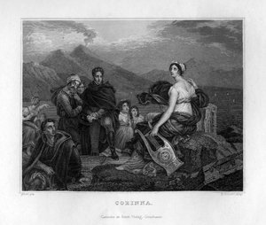 Corinna, starověký řecký básník, c1833