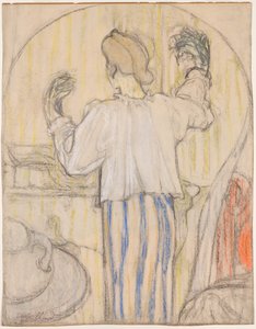 Před zrcadlem (vpředu) od Edouard Vuillard