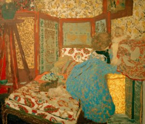 Modrá dáma s dítětem od Edouard Vuillard