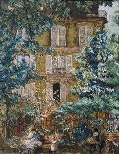 Fasáda domu na náměstí (olej na plátně) od Edouard Vuillard
