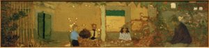 Rodina na zahradě od Edouard Vuillard