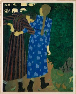 Fillettes se promenant. Dívky na procházce od Edouard Vuillard