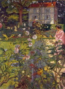 Garden at Vaucresson, 1920 (distemper na plátně) od Edouard Vuillard