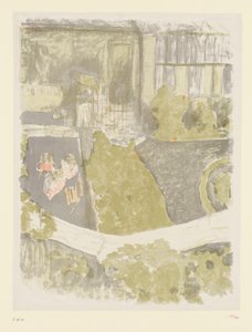 Zahrada před studiem od Edouard Vuillard