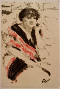 Polopostava sedící ženy od Edouard Vuillard