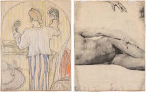 Před zrcadlem od Edouard Vuillard