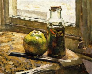 Sklenice okurky a jablka, 1889-90 od Edouard Vuillard