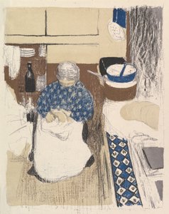 Kuchař ze série Krajiny a interiéry od Edouard Vuillard