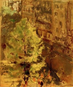 Berliozovo náměstí, efekt ranního slunce od Edouard Vuillard