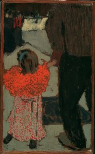 Dívka s červeným šátkem od Edouard Vuillard