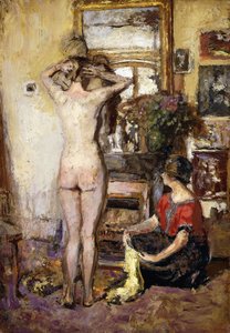 Nahá v interiéru; Nahý v interiéru, 1923