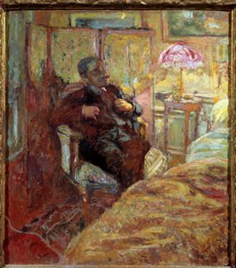 Portrét Romaina Cooluse (1868 - 1952), spisovatele francaise od Edouard Vuillard