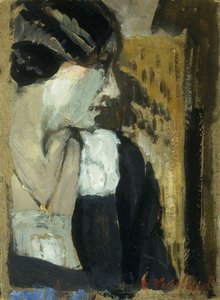Profil ženy; Profil de Femme, od Edouard Vuillard