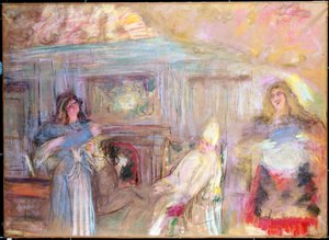 Představení hry "Le malade imaginaire" od Jeana Baptista Poquelina dit Moliera (1622-1673). Obraz Edouarda Vuillarda (1868-1940) Soukromá sbírka od Edouard Vuillard